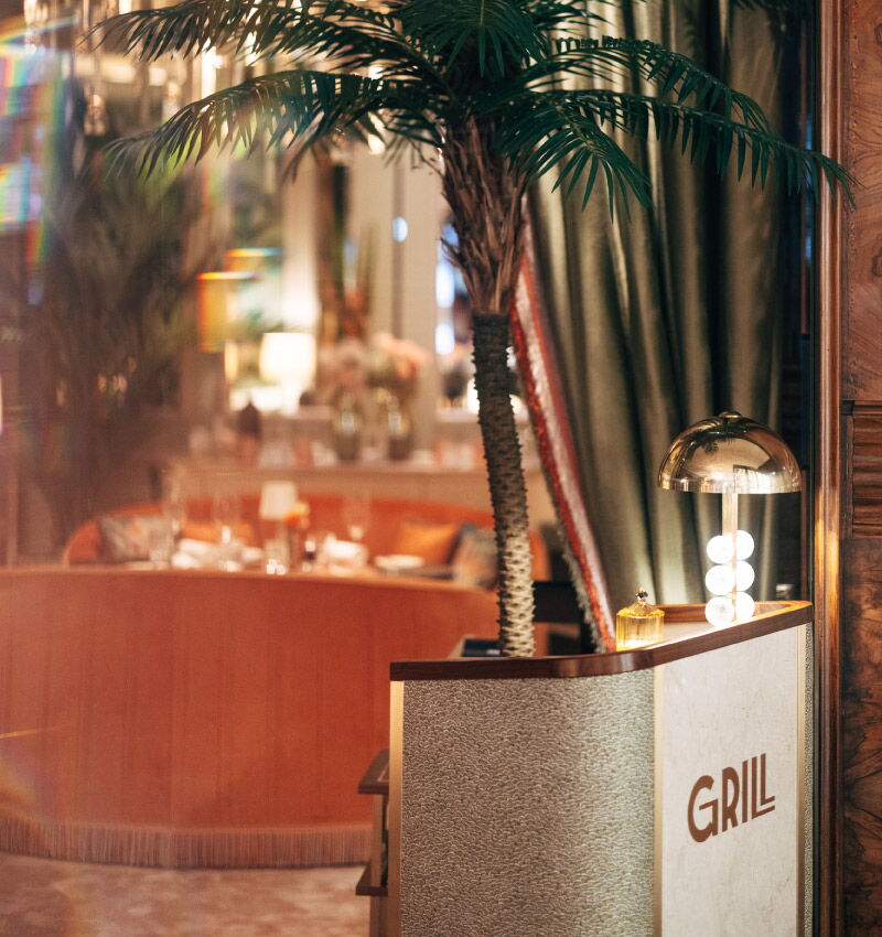 Entrance area and reception of the GRILL in Hamburg