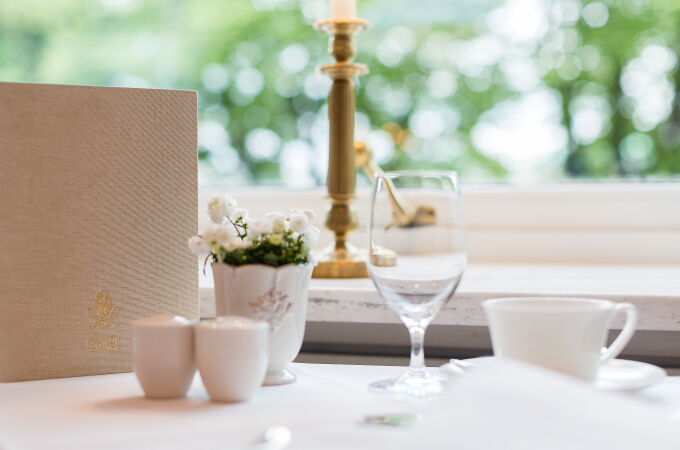 Gedeckter Tisch im Café Condi