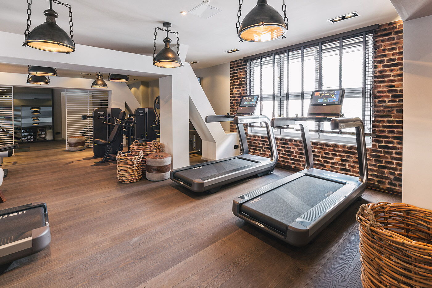 Fitness-Bereich im Vier Jahreszeiten Spa im Vier Jahreszeiten in Hamburg