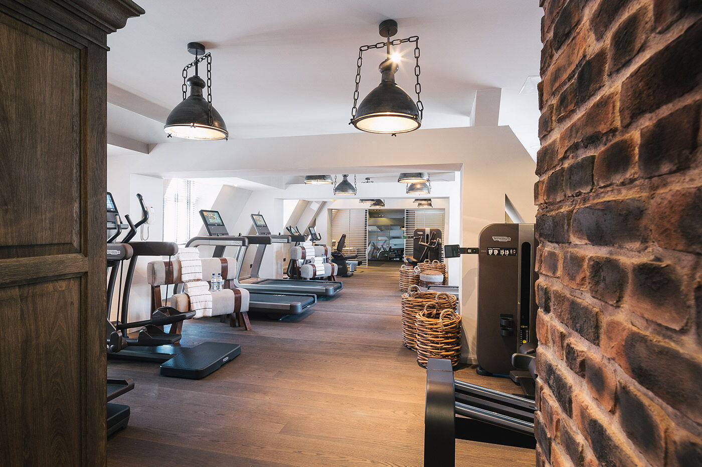 Fitness-Bereich im Vier Jahreszeiten Spa im Vier Jahreszeiten in Hamburg