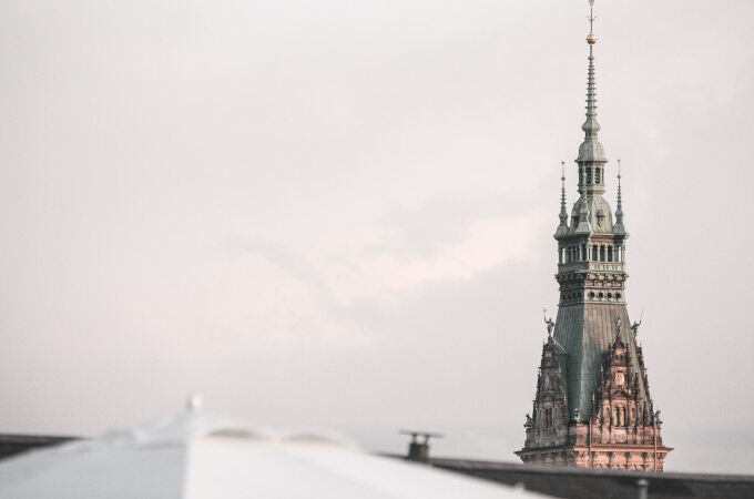 View from the roof terrace at the Hotel Vier Jahreszeiten
