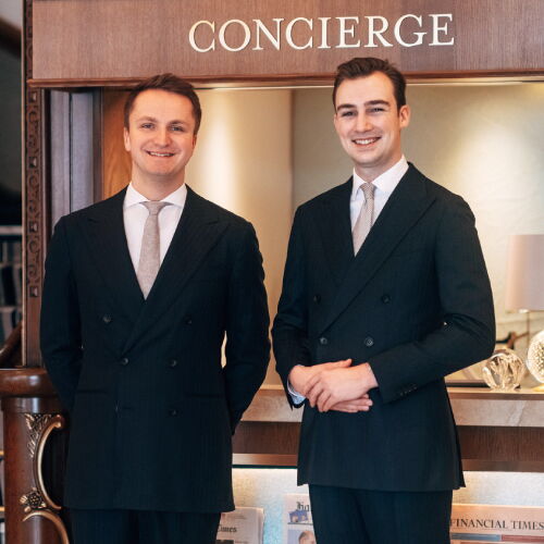 Concierges Linus Eckmann and Luis Hänßgen