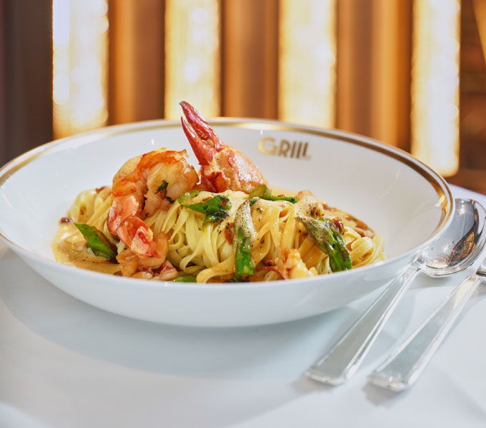 Fine dish from Restaurant GRILL at Hotel Vier Jahreszeiten Hamburg, elegantly served.